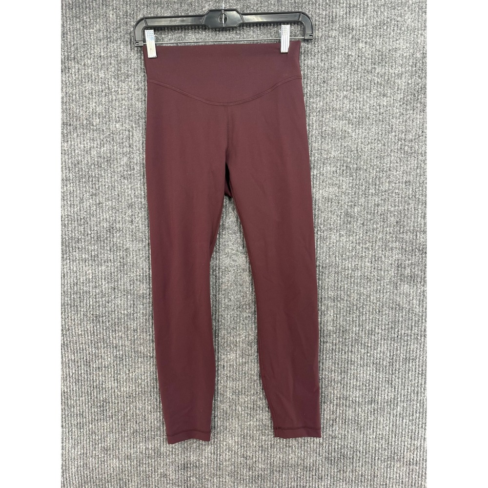 Lululemon Align High-Rise Pant 25 Womens 6 Burgundy Excellent Nulu Leggings